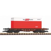PIKO 37011 Pőrekocsi. Lgss, Rail Cargo Austria konténerrel, ÖBB V