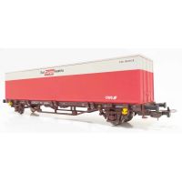 PIKO 57762 Konténerszállító kocsi, Lgss, 1x40' Rail Cargo Austria konténerrel, ÖBB VI