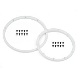 HPI 110545 Wheel Bead Lock Rings (White/For 2 Wheels)