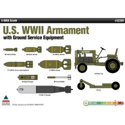 Academy 12291 1/48 US WWII Armament w/Ground Service Equipment