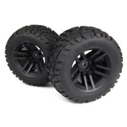 Mounted MixBlok Tire on XT Wheel (Black/2pcs)