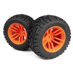 Mounted MixBlok Tire on XT Wheel (Orange/2pcs)