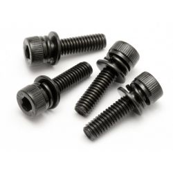 HPI 15479 Cap Head Screw M4X15Mm With Washer (4db)