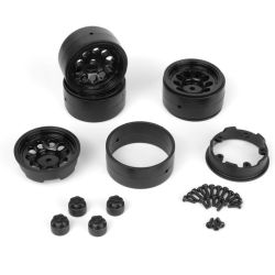 HPI 160841 CS-10 Beadlock Wheel 1.2in (Black/4pcs)