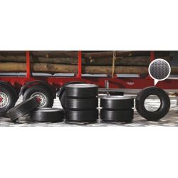 Italeri 3890 TRAILER RUBBER TYRES (8x)