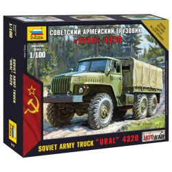 Zvezda 07417 Soviet Army Truck Ural 43 1:100