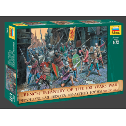 Zvezda 8053 French Infantry  Of The 100 Years War 1:72