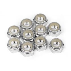 HPI 95862 Aluminum Lock Nut M5 (Silver/10db)