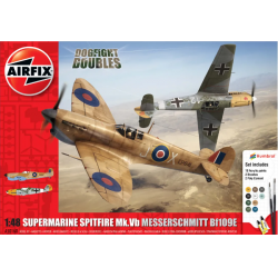 Airfix 50160 Spitfire Mk.Ia Messerschmitt Bf109E-4 Dogfight Double Gift Set (A50160)