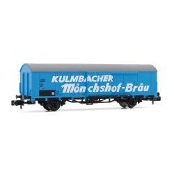 Arnold HN6343 Refrigerated wagon, DB, Ep IV, livery blue, KULMBACHER Mönchshof Bräu
