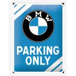 Fémtábla, BMW parking only