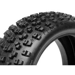 HPI 67744 Proto Tire (Red/ 1/8 Buggy)