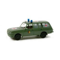 Herpa 048255 Wartburg Tourist 85 NVA Keletnémet Hadsereg mentőautó