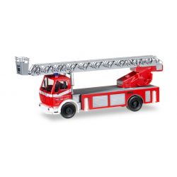 Herpa 092517 Tűzoltóautó, Mercedes-Benz Metz Drehleiter, DLK 23/12, Feuerwehr Bühl