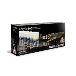 Italeri 432AP ACRYLIC SET 6db: WWII RAF AIRCRAFT akril makett festék