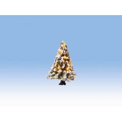 Noch 22110 Kivilágított havas fenyőfa, 5 cm, LED-es
