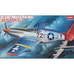 Academy 12501  P-51C MUSTANG RED TAILS  1:72