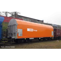 PIKO 58292 Eltolható oldalfalú ponyváskocsi készlet, Shimms, SBB Cargo, VKS VI