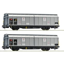 Roco 6600027 Eltolható oldalfalú kocsi készlet, Hbbillns, railCare, SBB Cargo, SBB VI