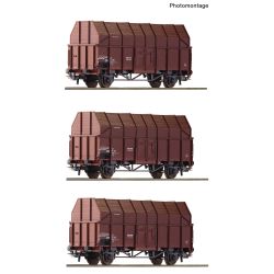 Roco 6600056 Fűrészporszállító vagon készlet, ÖBB IV