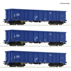 Roco 6600100 Nyitott teherkocsi készlet, Eanos, PKP Cargo VI