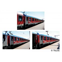 Tillig 01044 Személykocsi készlet, Schleswig-Holstein-Express, DB AG V