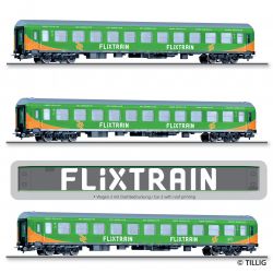Tillig 70045 Személykocsi készlet Flixtrain, Halberstadt, Flixtrain VI