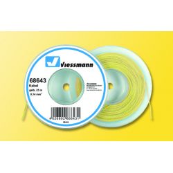 Viessmann 68643 Kabel 25 m, 0,14 mm˛, sárga