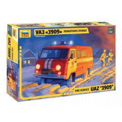 ZVEZDA 43001 Zvezda UAZ 3909 Firefighter car 1:43 (43001)