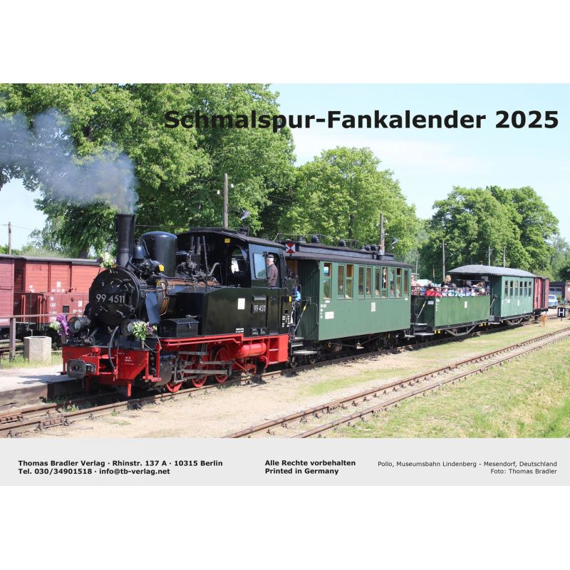 Tillig 9731 Schmalspur-Fankalender 2025