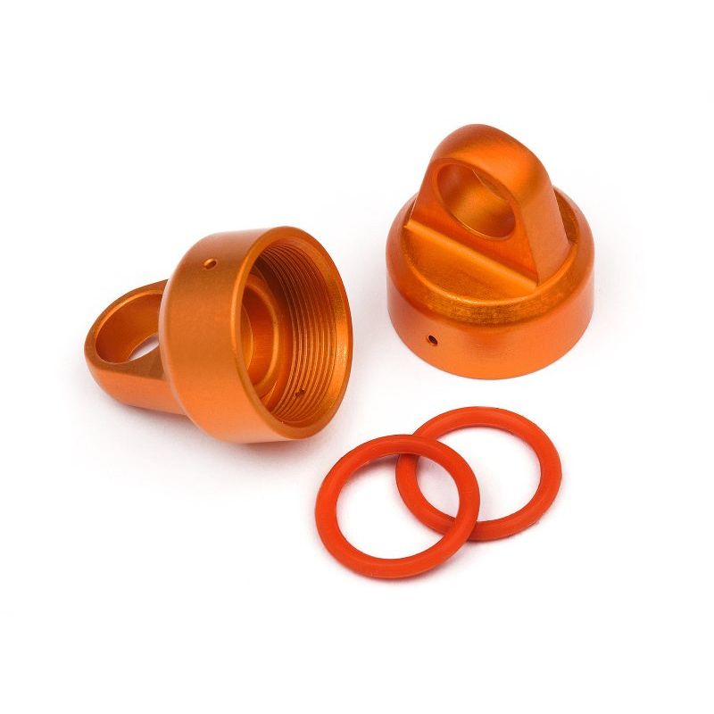 HPI 108070 Aluminum Top Shock Cap (Orange/2db)