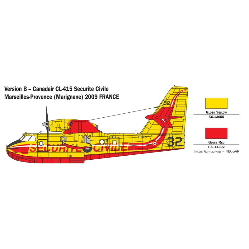 1362 Italeri Canadair CL-415 Tűzoltó repülő 1/72