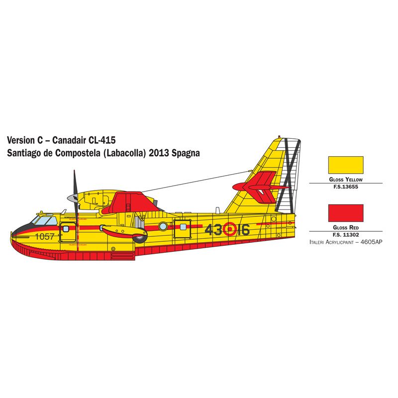 1362 Italeri Canadair CL-415 Tűzoltó repülő 1/72