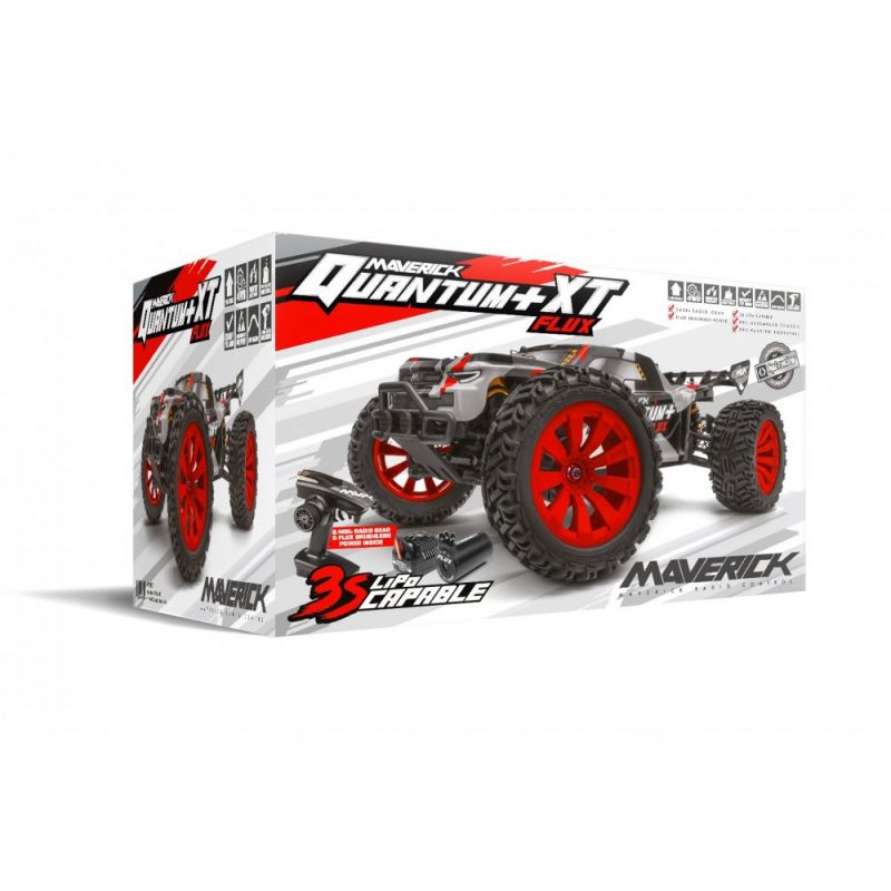 MAVERICK MV150301 Quantum+ XT Flux 3S 1/10 4WD Stadium Truck - Red