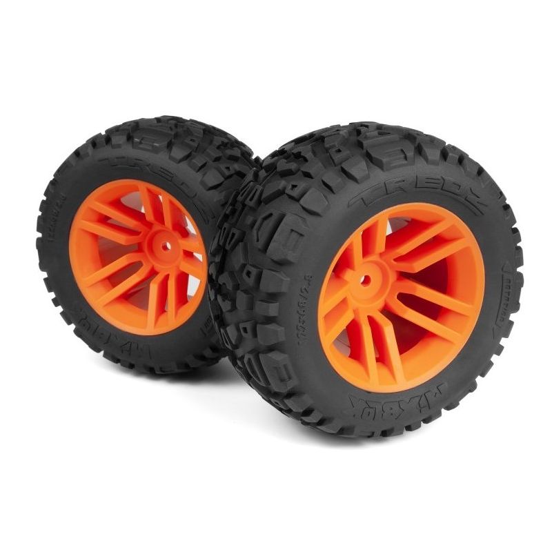 Mounted MixBlok Tire on XT Wheel (Orange/2pcs)