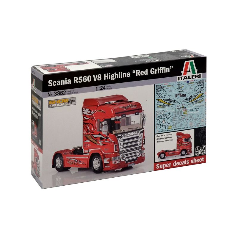 Italeri 3882 SCANIA R560 V8 HIGHLINE RED GRIFFIN