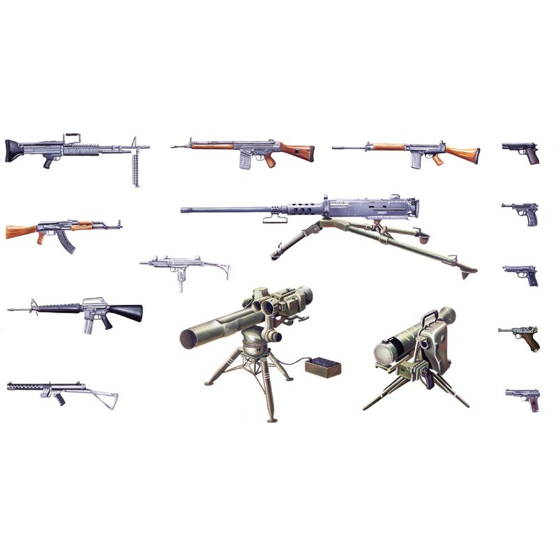 Italeri 6421 MODERN LIGHT WEAPON SET