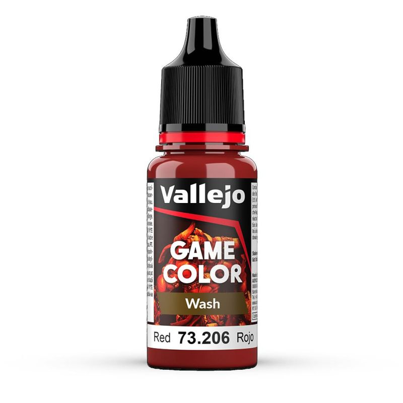 Vallejo 73206 Wash-Color, Rot, 17 ml