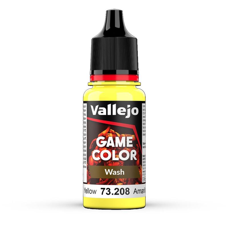 Vallejo 73208 Wash-Color, Gelb, 18 ml
