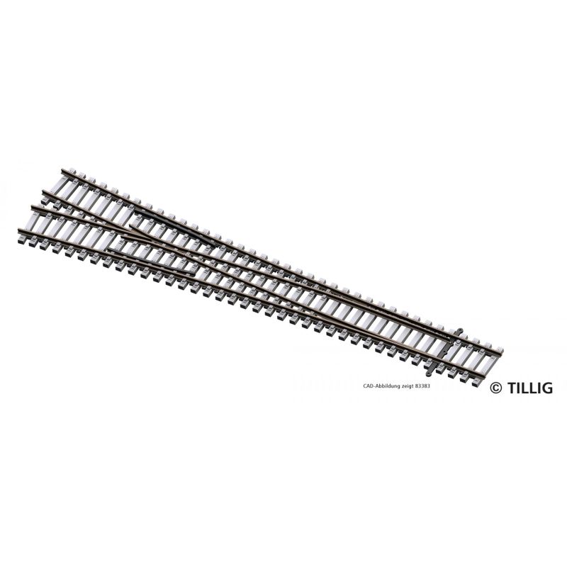 Tillig 83334 EW2 links 15°, Betonschwelle