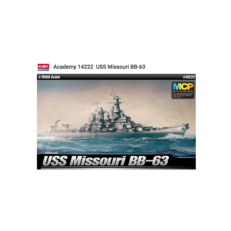 Academy 14222 USS Missouri BB-63