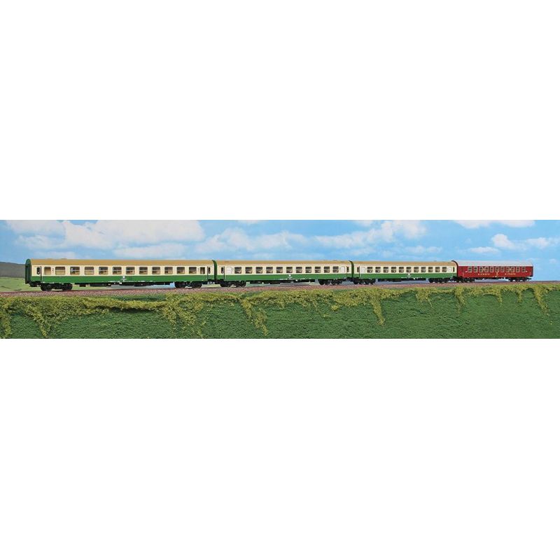 ACME 55162 Spree Alpen Express: Set mit 3 ACME Wagen + 1 ROCO Wagen, DR