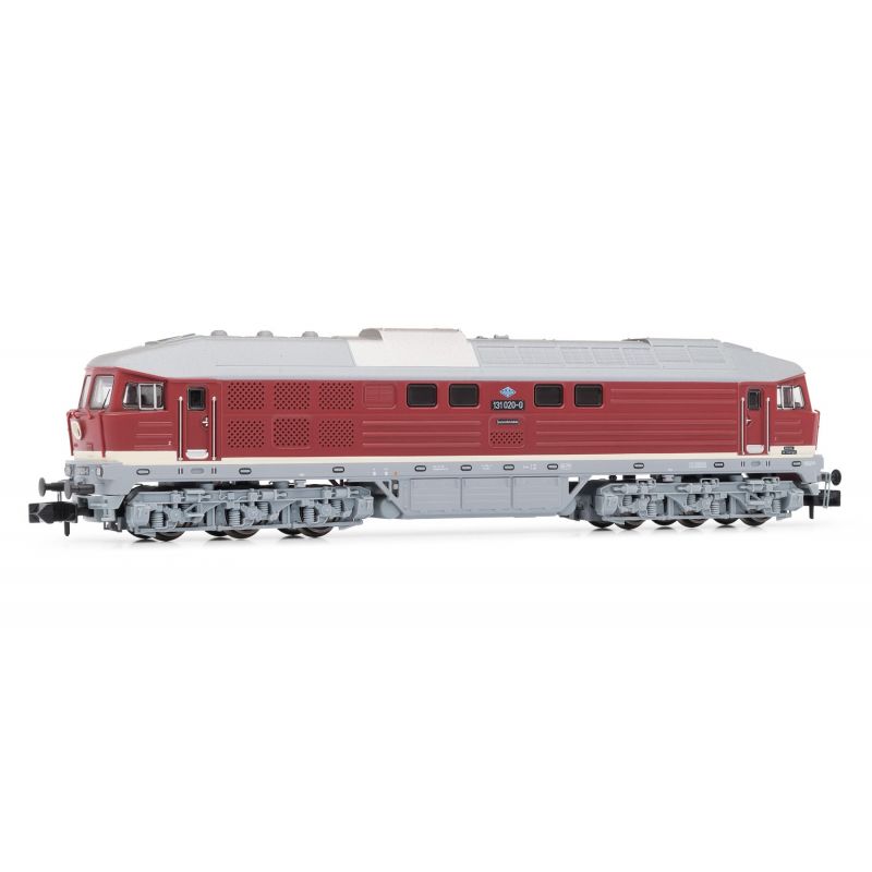 Arnold HN2299S Dízel mozdony BR 131 (001-022), DR, Ep IV, livery red with grey frame and small stripe (131 020) DC Digital with Sound