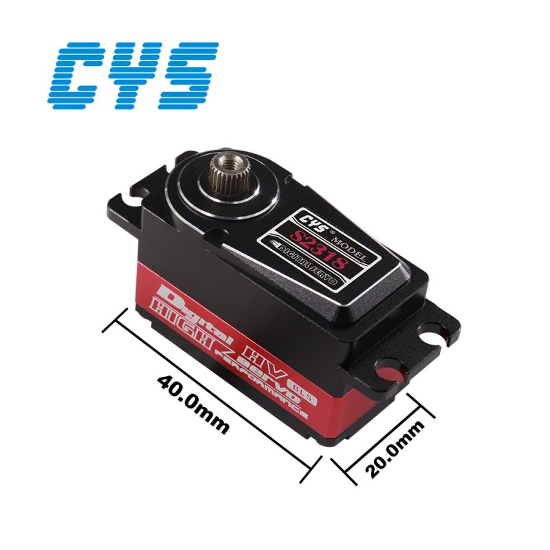 CYS-S2318 1/10 digitális alacsony profilú szervó 6,5-8,5kg