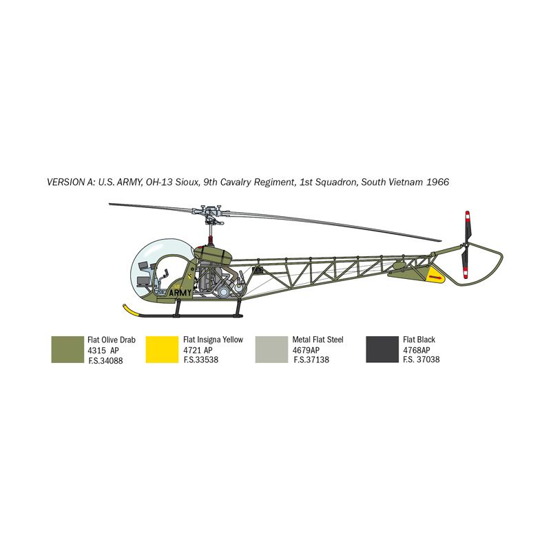 Italeri 2820s OH-13 Sioux Corean War