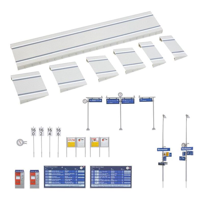 Faller 120202 Modern peron tartozékokkal