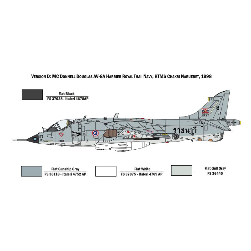 1410 Italeri AV-8A Harrier vadászrepülő 1/72
