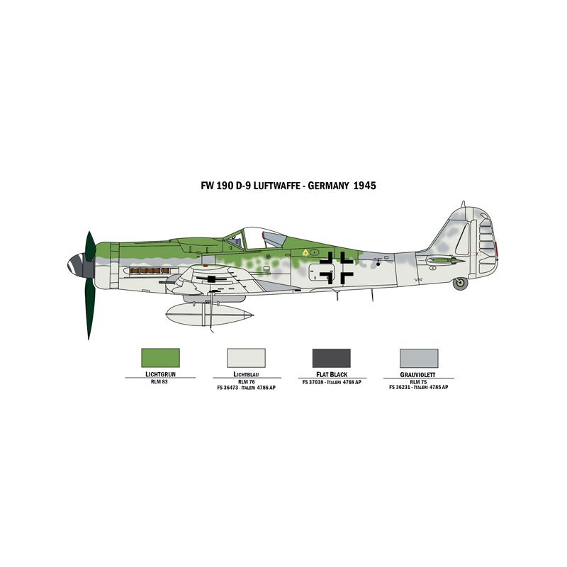 35101 ITALERI WAR THUNDER - BF 109 F-4 & FW 190 D-9