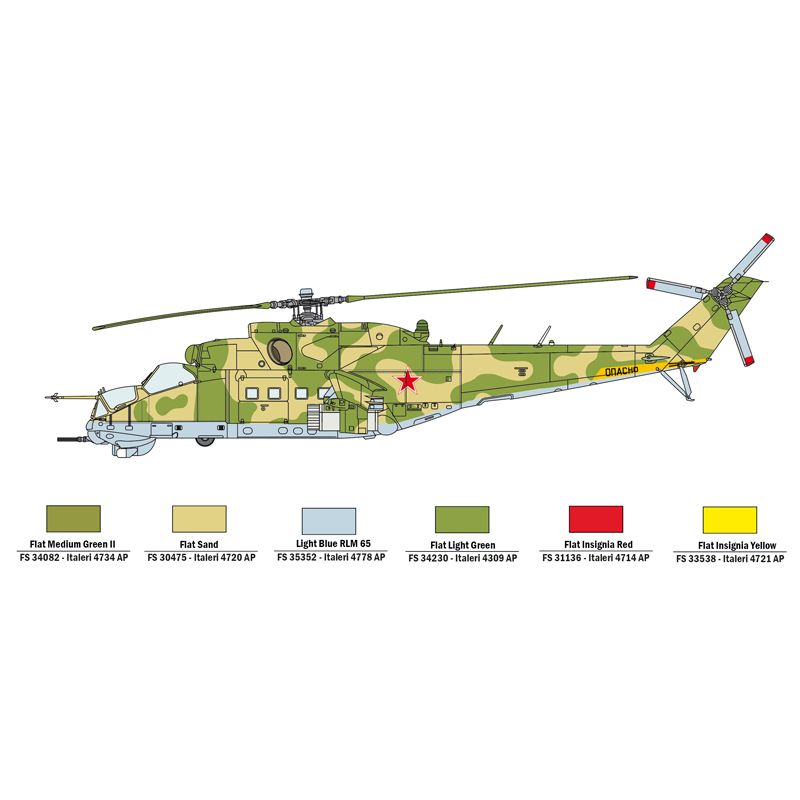 35103 Italeri Mi-24D / UH-1C 1:72