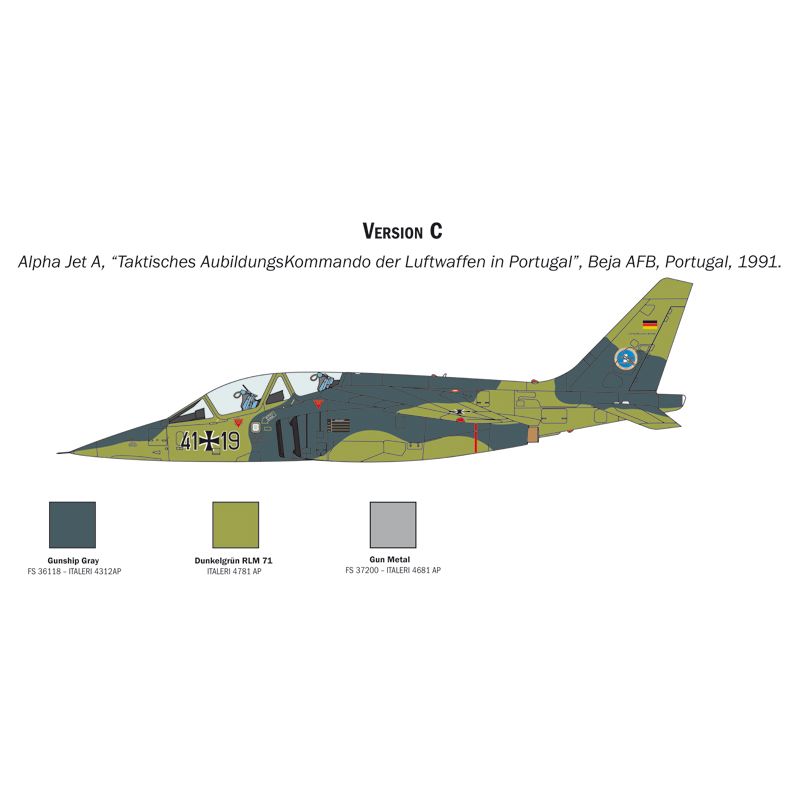 2796S ITALERI Alpha Jet A/E 1:48